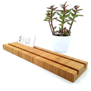 Porte-cartes de visite en bois multiple. Porte-cartes bamboo. Stand de cartes de visite en bois. Affichage de la carte de bureau. Porte-cartes Bamboo