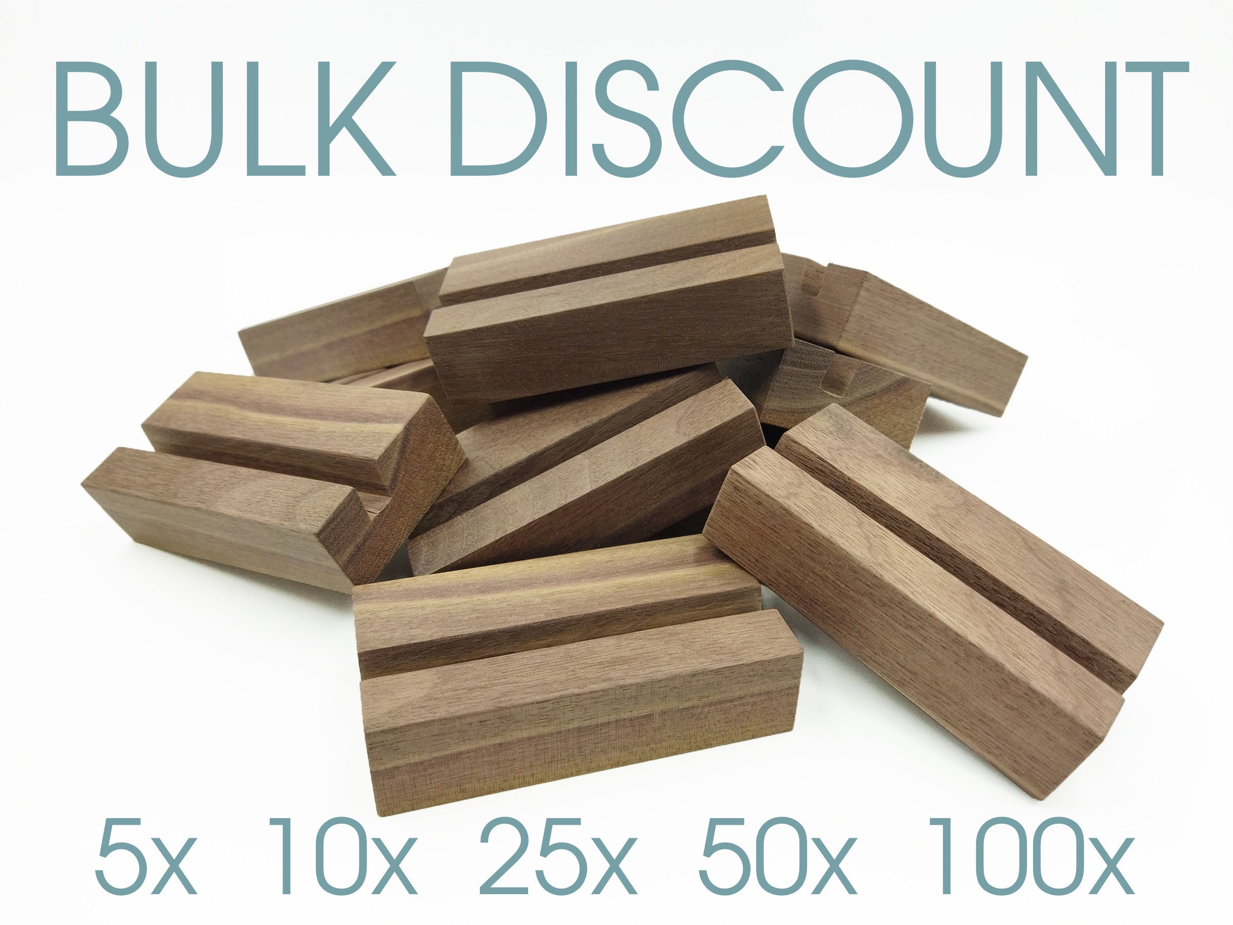 Bulk Pack of Wood Business Card Holder From Oak or Dark Etsy