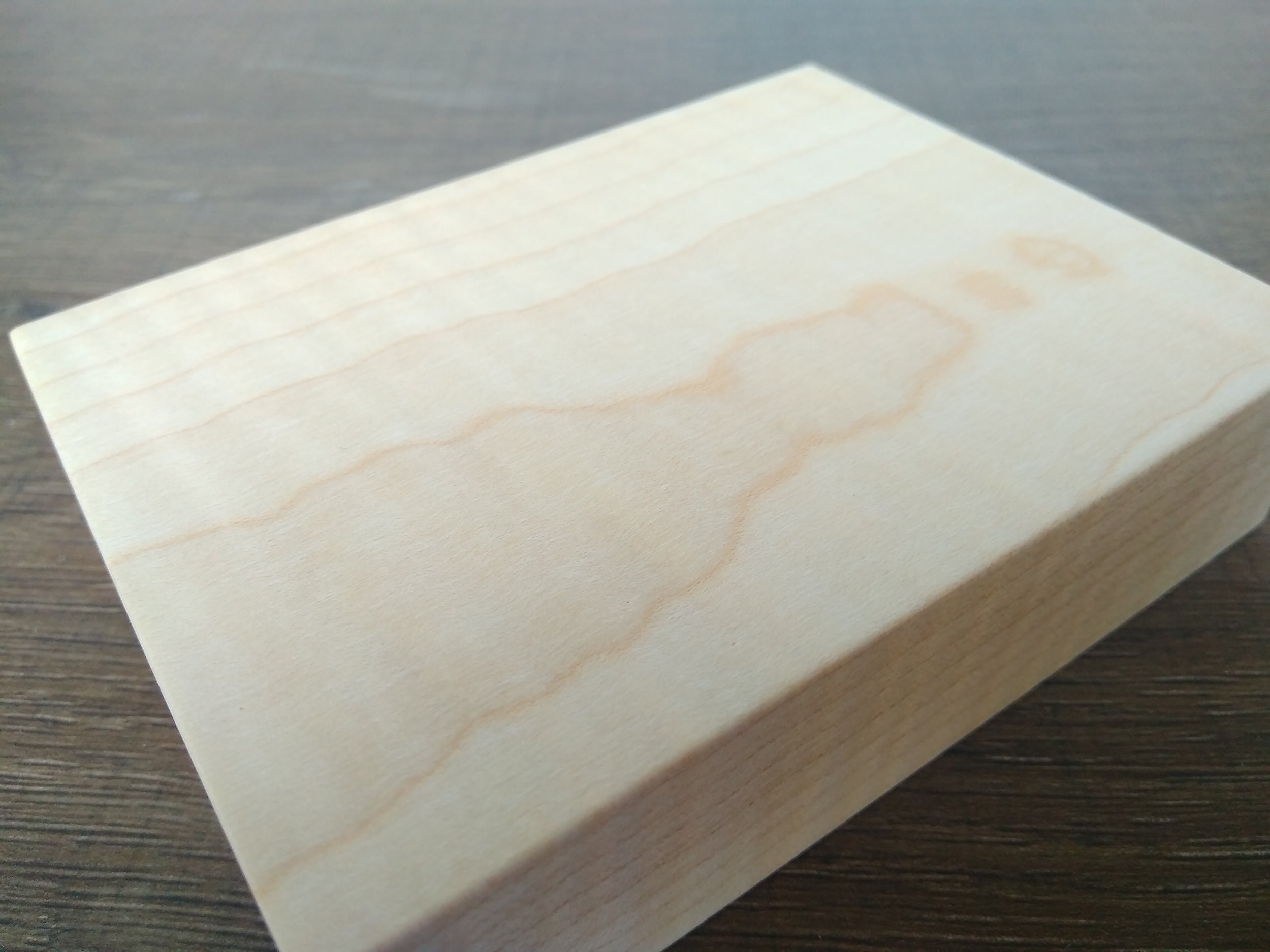 GD HUA Visitenkartenhalter 2er Set - Walnuss Holz Mit Messing Sockel