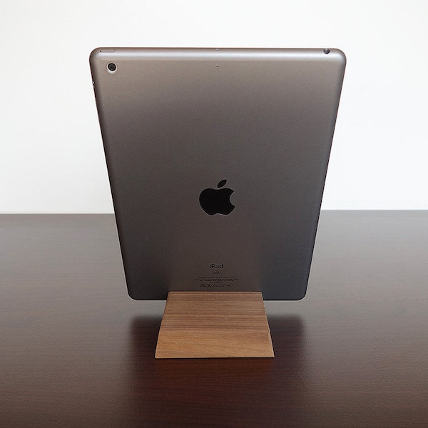 Wood iPad stand. Wood iPad Air - Pro - Mini stand. Wooden iPad Stand. Walnut iPad Air Stand. Wood Tablet Stand