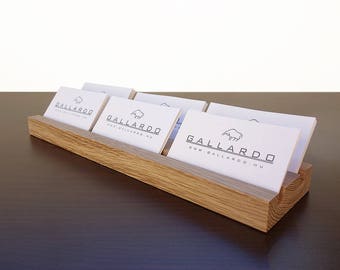 Multiple Wood Business Card Holder. Wooden Card Holder. Wood Business Card Stand. Wooden Card Holder. Office Card Display.