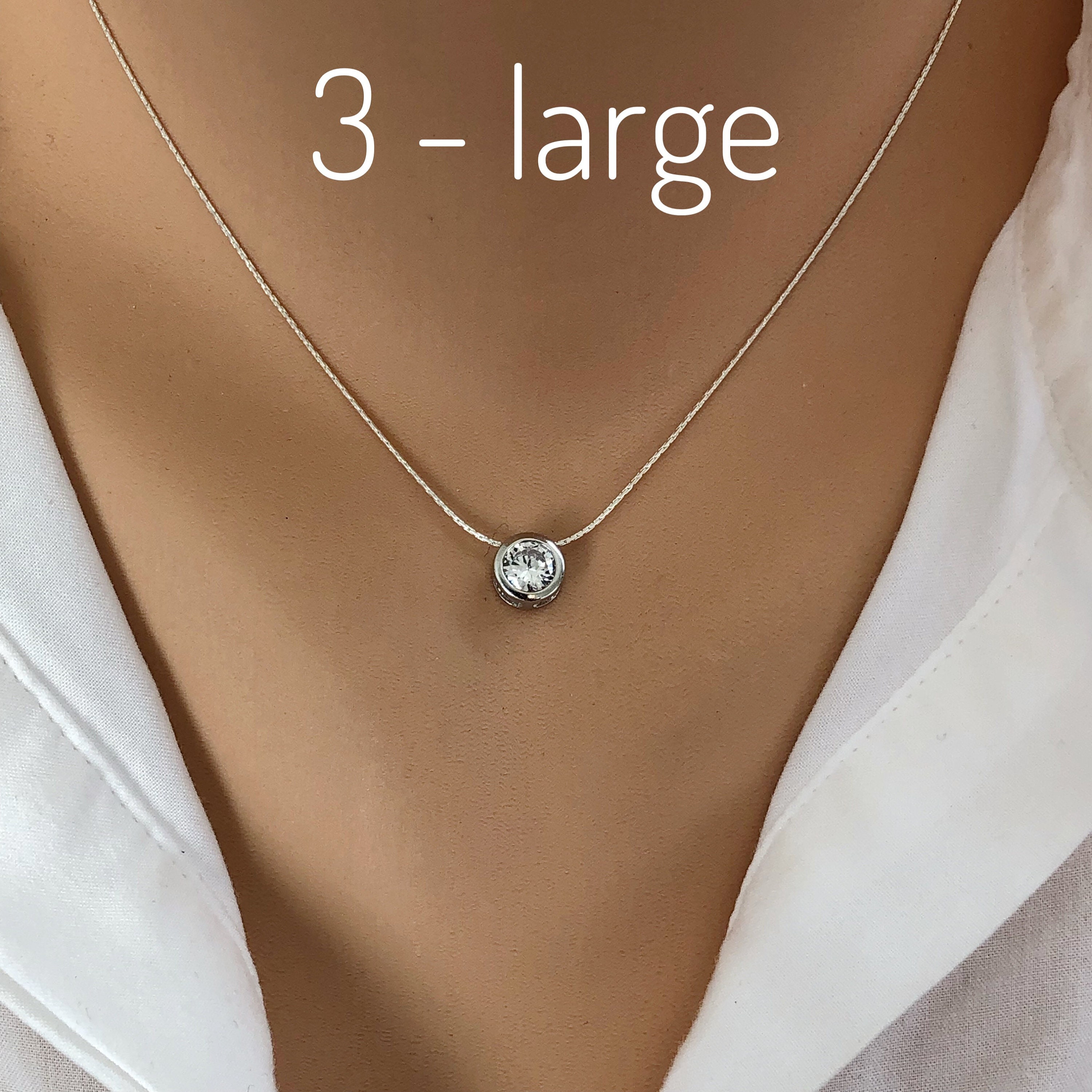 Silverly Women's 925 Sterling Silver Cubic Zirconia Round Cut Stud Earrings Pendant Necklace Set 18