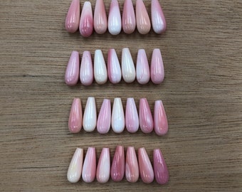 天然クイーンコンクシェルティアドロップ 8 x 20 mm - Etsy 日本