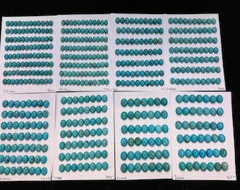 Natural Turquoise Oval Cab 5x7mm 6x8mm 7x9mm 8x10mm