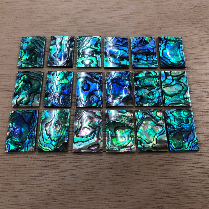 Abalone Shell Rectangle Flat 20x30mm 10/20/50pcs image 8