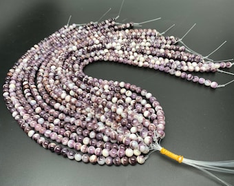 PERLINE Wampum 6mm Heishe Viola Naturale CONCHIGLIA Fornitura Di - Foto 14