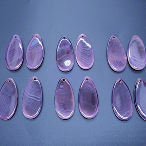 High Quality Wampum Quahog Shell Pendant Tear Drop 18-20x40-45mm