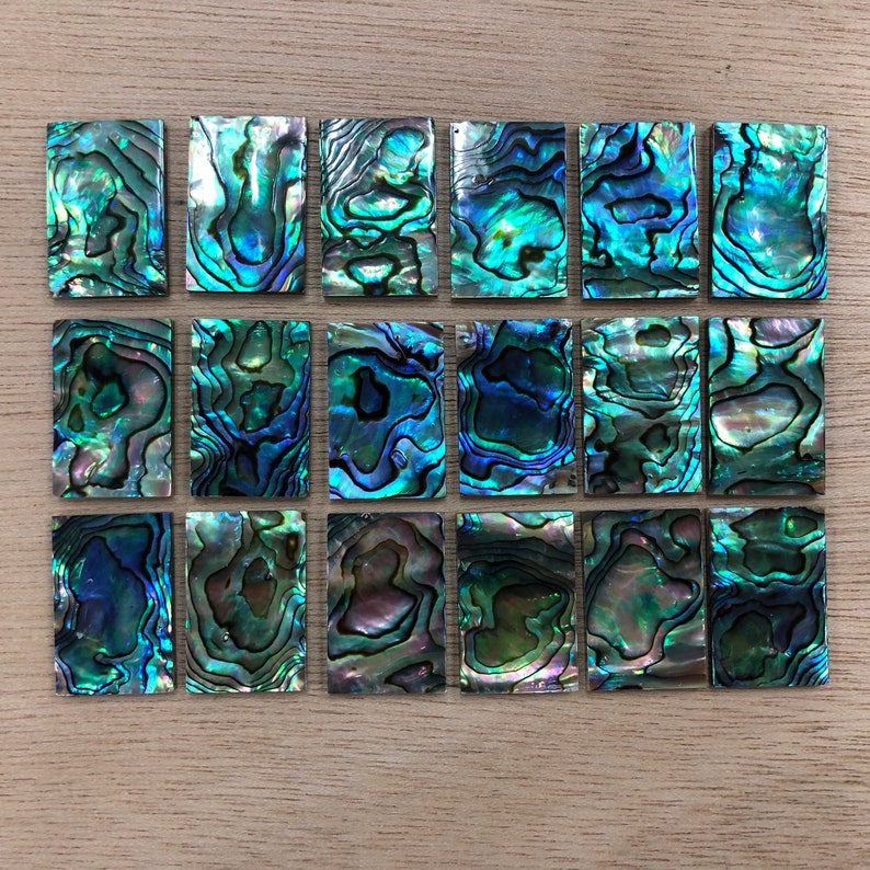 Abalone Shell Rectangle Flat 20x30mm 10/20/50pcs image 7