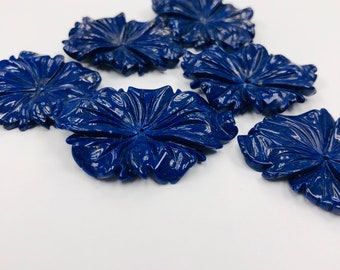 Natural Lapis Lazuil Free Flower Pendant