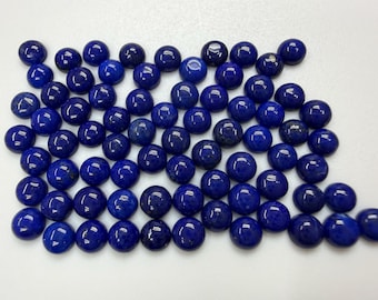 Natural Lapis Round Cabs 3mm 4mm 5mm 6mm