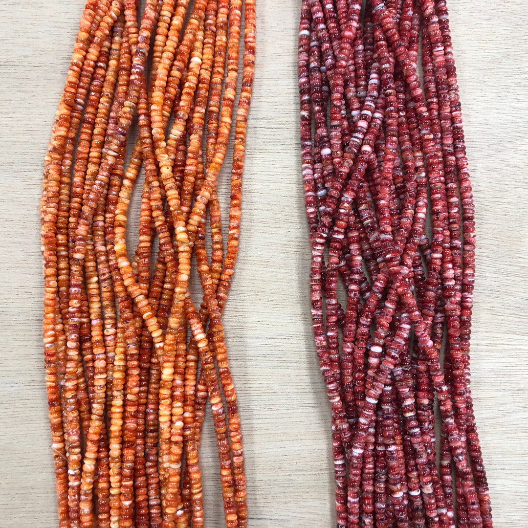 Seashell Rondells Spiny Oyster Shell Rondelle Beads 5mm - Etsy
