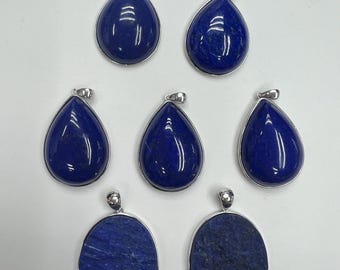 Lapis Silver Pendant