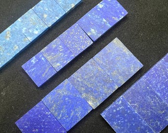 Matt Natural Lapis Rectangle Slice