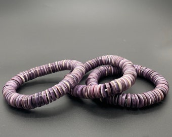 ワムプム クアホッグシェル ヘイシブレスレット 10 mm /12 mm