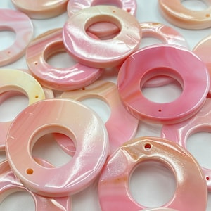 10pcs Queen Conch Shell Round Earring Loose Piece 35mm