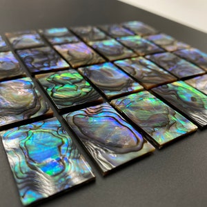 Abalone Shell Rectangle Flat 20x30mm 10/20/50pcs image 4