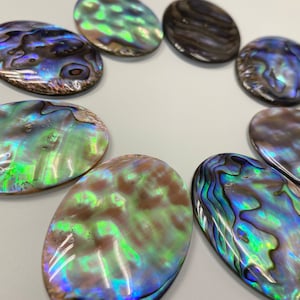 Abalone Shell Oval 32x44mm 2pcs