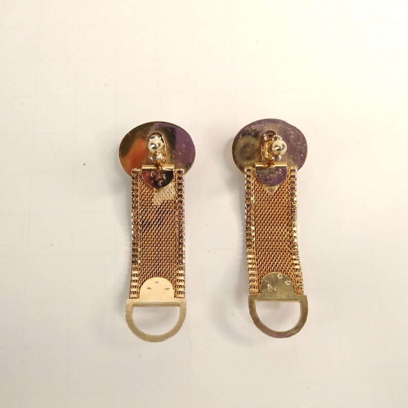 Tigers Eye Wrap Cufflinks Oval Glass Stone Toggle Back
