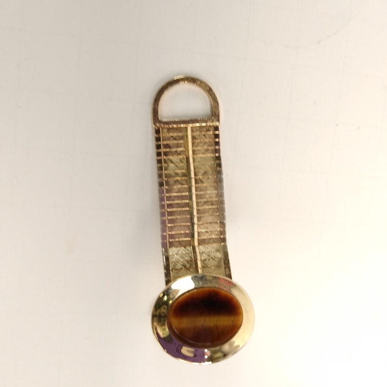 Tigers Eye Wrap Cufflinks Oval Glass Stone Toggle Back