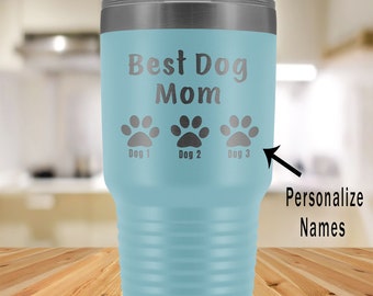 Dog Mom tumbler Aussie Gift for dog mom Lab Golden Husky etc 24 oz Tumbler Dog Mom Color Changing Tumbler cup Fur mama tumbler Pug