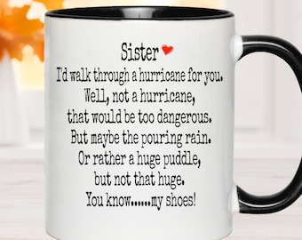 Funny Sister Mug, Sister Gifts,  Sister Christmas or Birthday Gift, Present From Brother or Sister, Big Sister or Little Sister