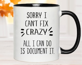 Social Worker Gifts - Funny Social Worker Mug - Gag Gift for Women or Men - Office Staff Holiday Gift Ideas - Sarcastic Present for Coworker