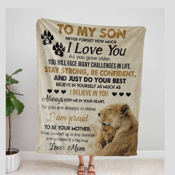 My Son Blanket Etsy