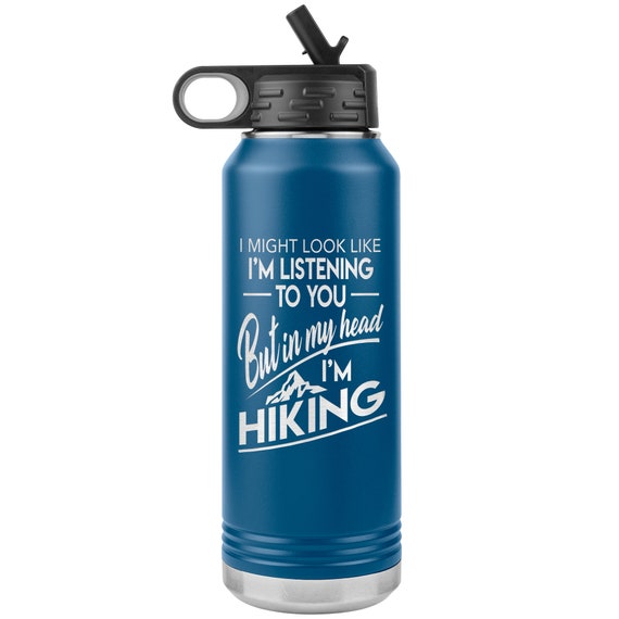 Hiking Water Bottle 32 Oz, Custom Insulated Stainless Steel