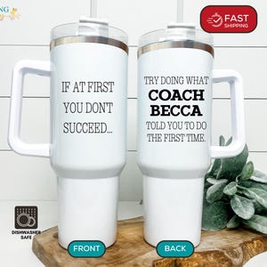 Funny Coach 40oz Tumbler Personalized Sports Coach Appreciation Gift for Men or Women Mentor Cup Best Coach Retirement from Team DC-25-165