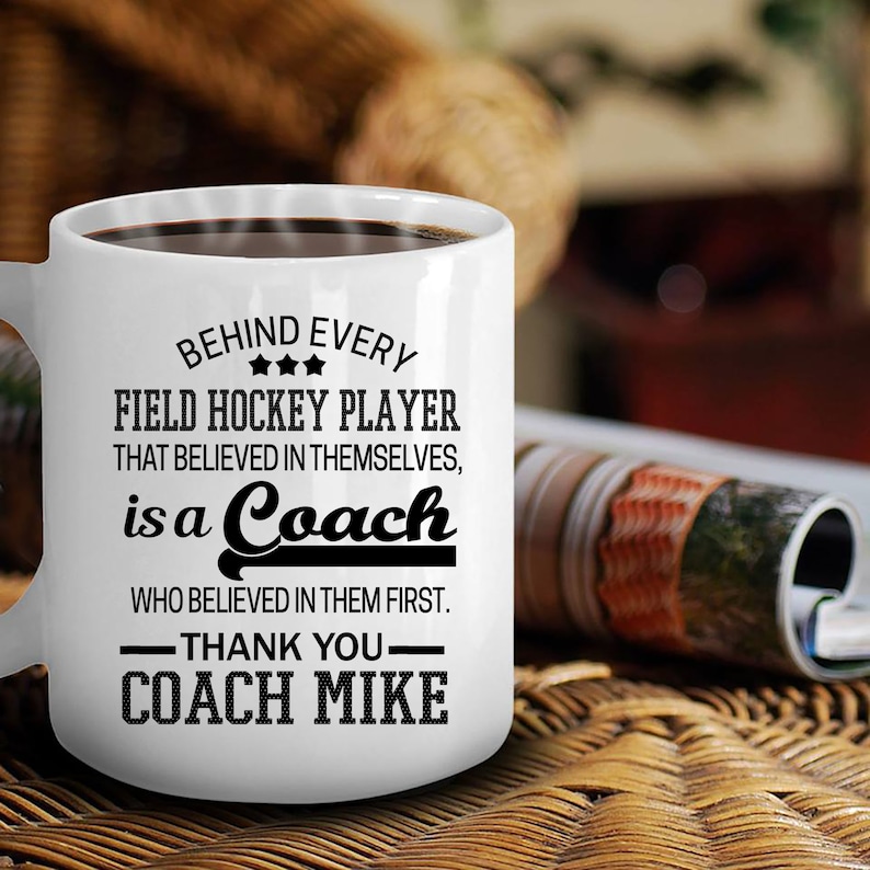 Personalized Field Hockey Coach Gift Mug for Him or Etsy