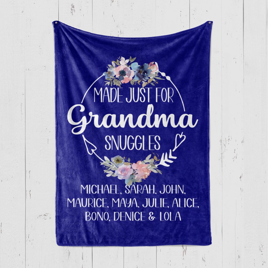 Personalized Blanket for Grandma Customized Mother's Day Etsy