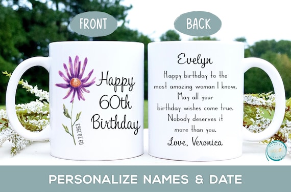 60th Birthday Gifts For Women, Happy 60th Birthday Gifts For Her Best  Friend Mom Sister Wife Girlfriend Coworker Turning 60, Gift For 60 Year Old
