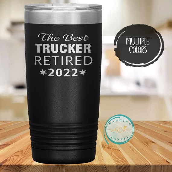 Truck Driver Retirement Gifts for Men-travel Mug-trucker