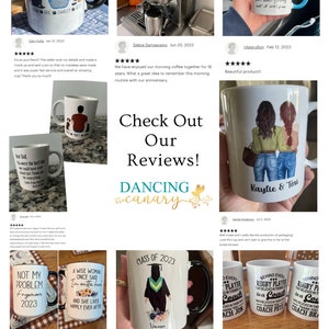 Niece Gift from Aunt Personalized Long Distance Mug Aunt Birthday Mother's Day Present from Niece State to State Coffee Cup Niece Xmas Gift image 9
