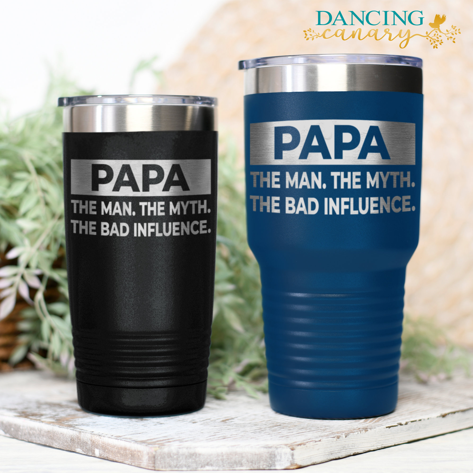 Personalized Papa Tumbler Cup Gift Funny Christmas Present From