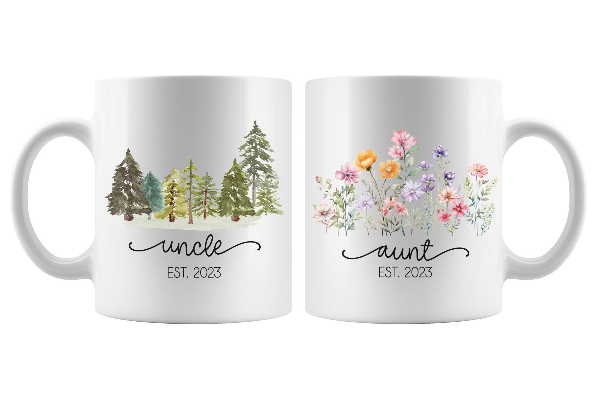 Aunt and Uncle Pregnancy Announcement Gift Auntie Personalized Mug New ...