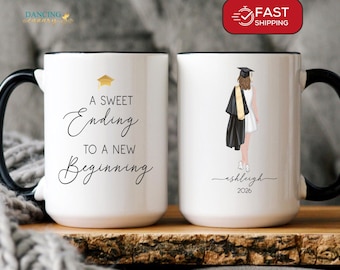 Women Graduation Gift for Her Personalized 2026 Bachelor Degree Graduate Mug Daughter Granddaughter Graduation Party Present College Grad