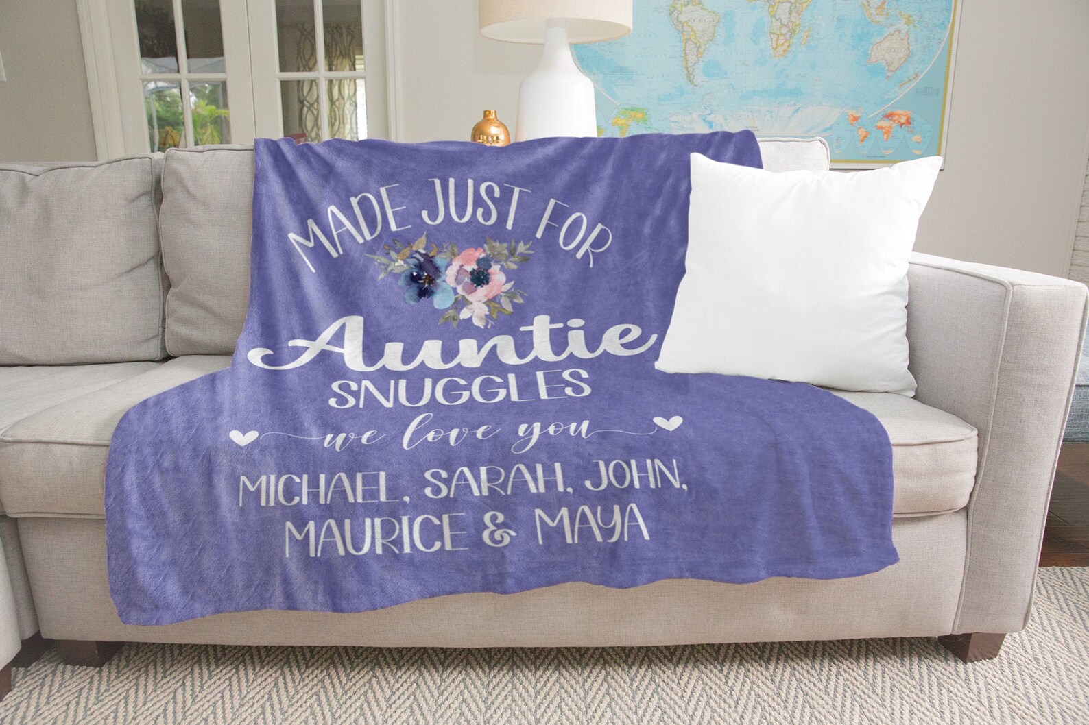 Aunt Personalized Gift Customized Blanket for Sister or Sister Etsy
