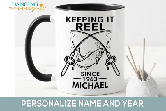 Keeping It Reel Since 1963 Fishing Coffee Mug for Men