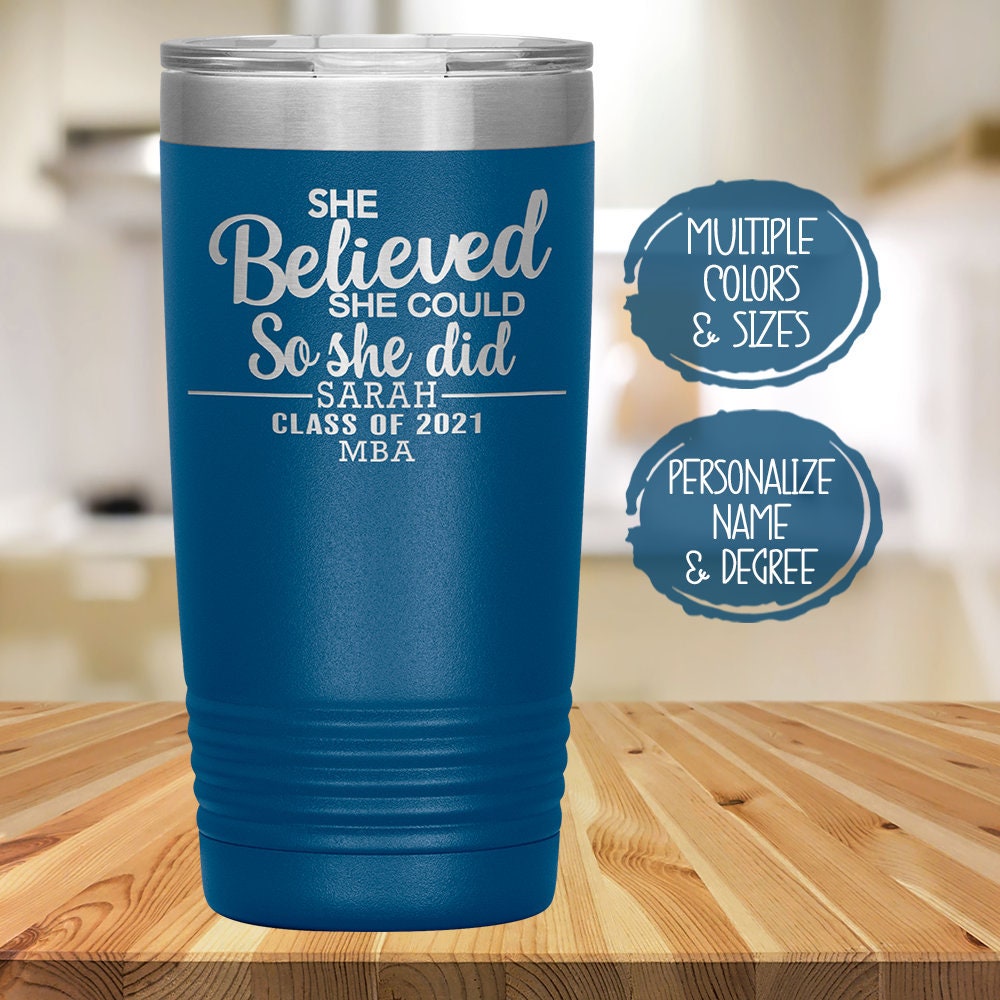 Personalized Masters Degree Graduation Gift for Her She Etsy