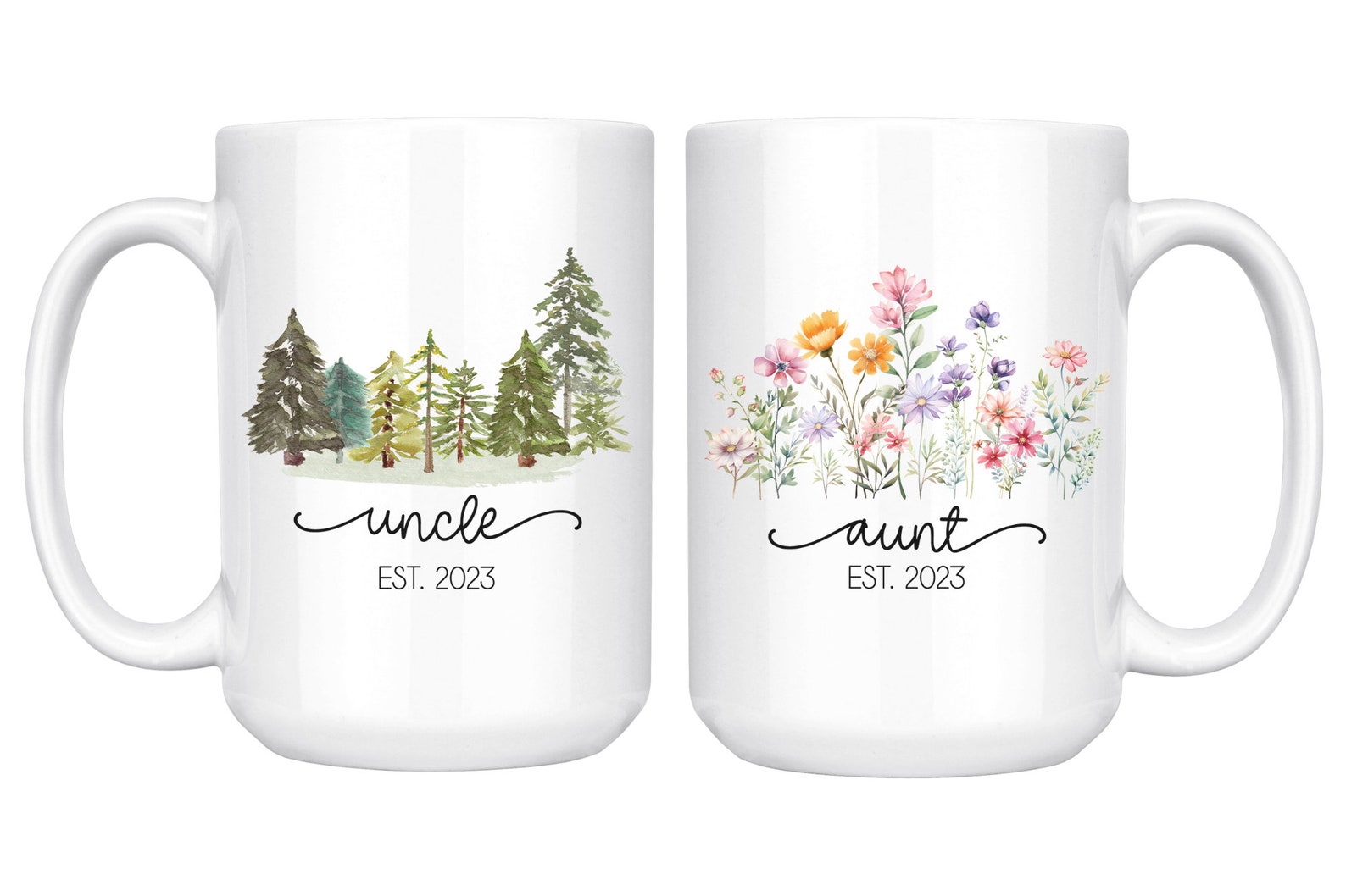 Aunt and Uncle Pregnancy Announcement Gift Auntie Personalized Mug New ...