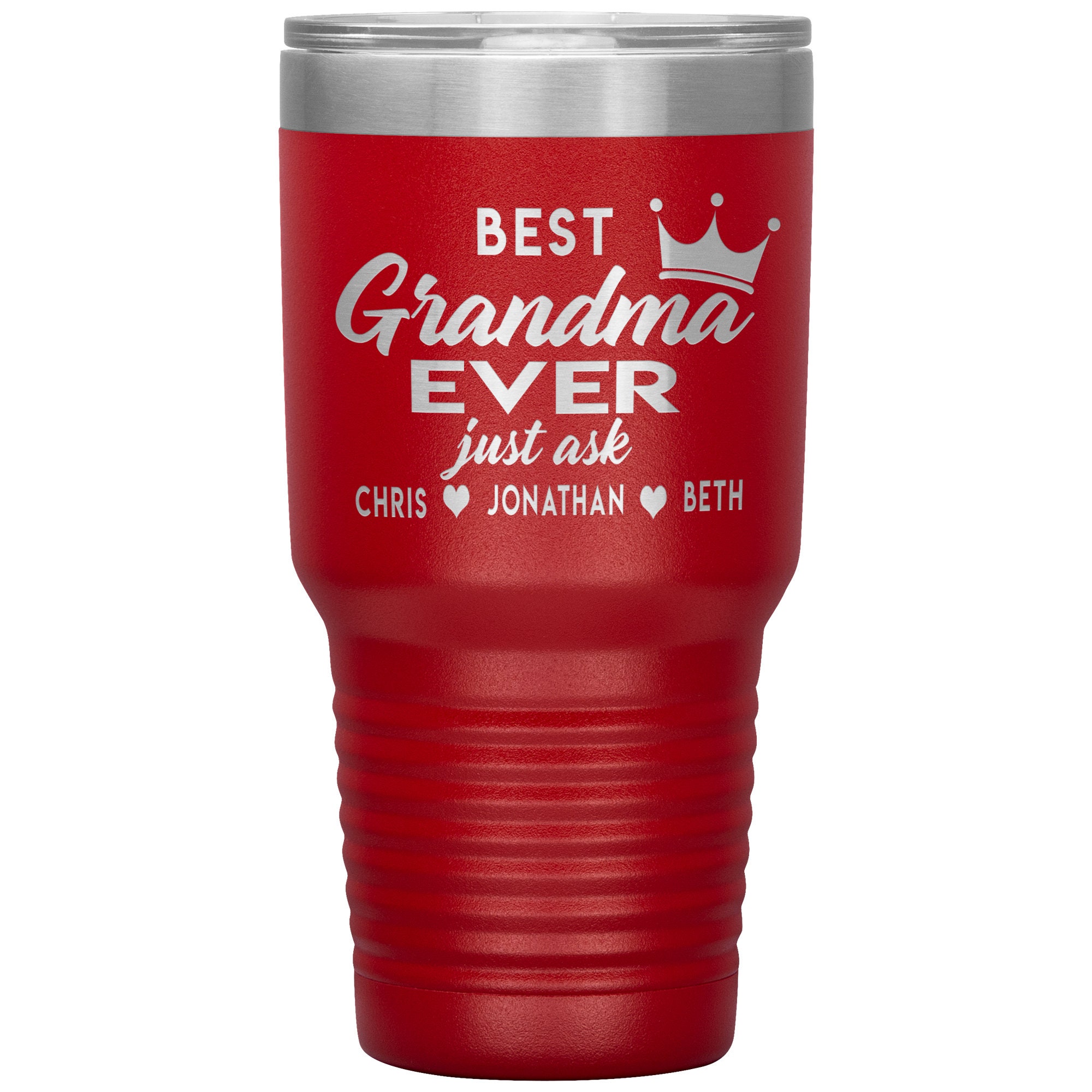 Personalized Grandma Gift Best Grandma Ever Tumbler Cute Etsy