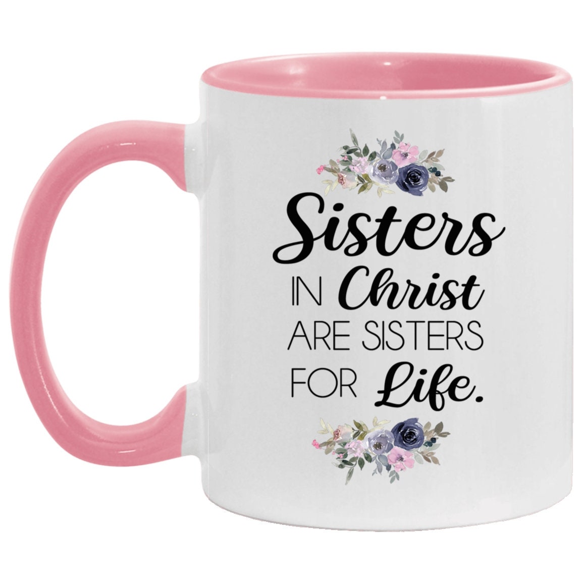 Taza de hermanas en Cristo Regalos cristianos para el mejor amigo