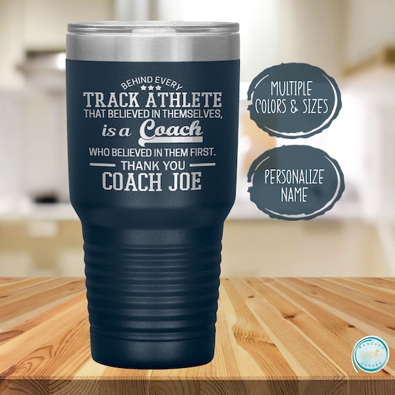 Track Coach Tumbler Thank You Gift for Men or Women Best Etsy