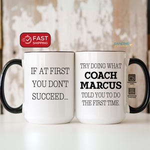 Personalized Coach Gift for Men Women End of Season Coach Funny Mug Thank You Team Gift for Basketball Soccer Wrestling Coaches from Players