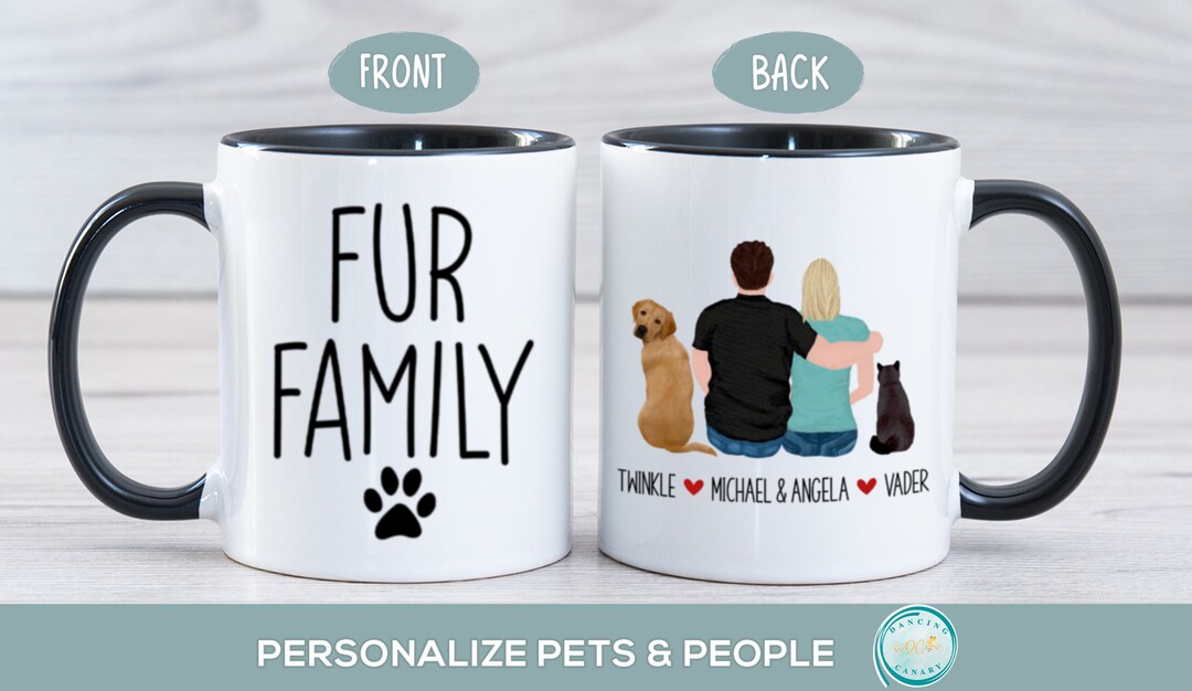 Pet　Etsy　Family　Personalized　Dog　Cat　Cup　Custom　or　Gift　Mug　Fur　日本