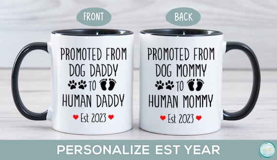 New Mom Congratulations Pregnancy, First Time Mom Gifts, Dog Mom, Expecting  Mother Mug, Baby Shower Present 