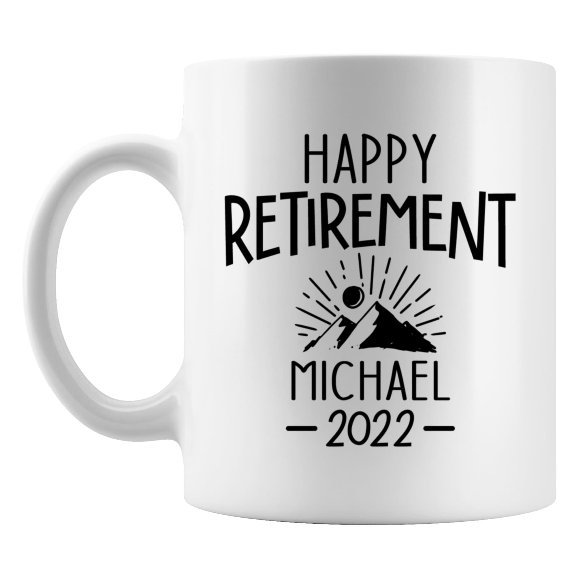 Personalized Retirement Gift for Men Happy Retirement Mug Etsy