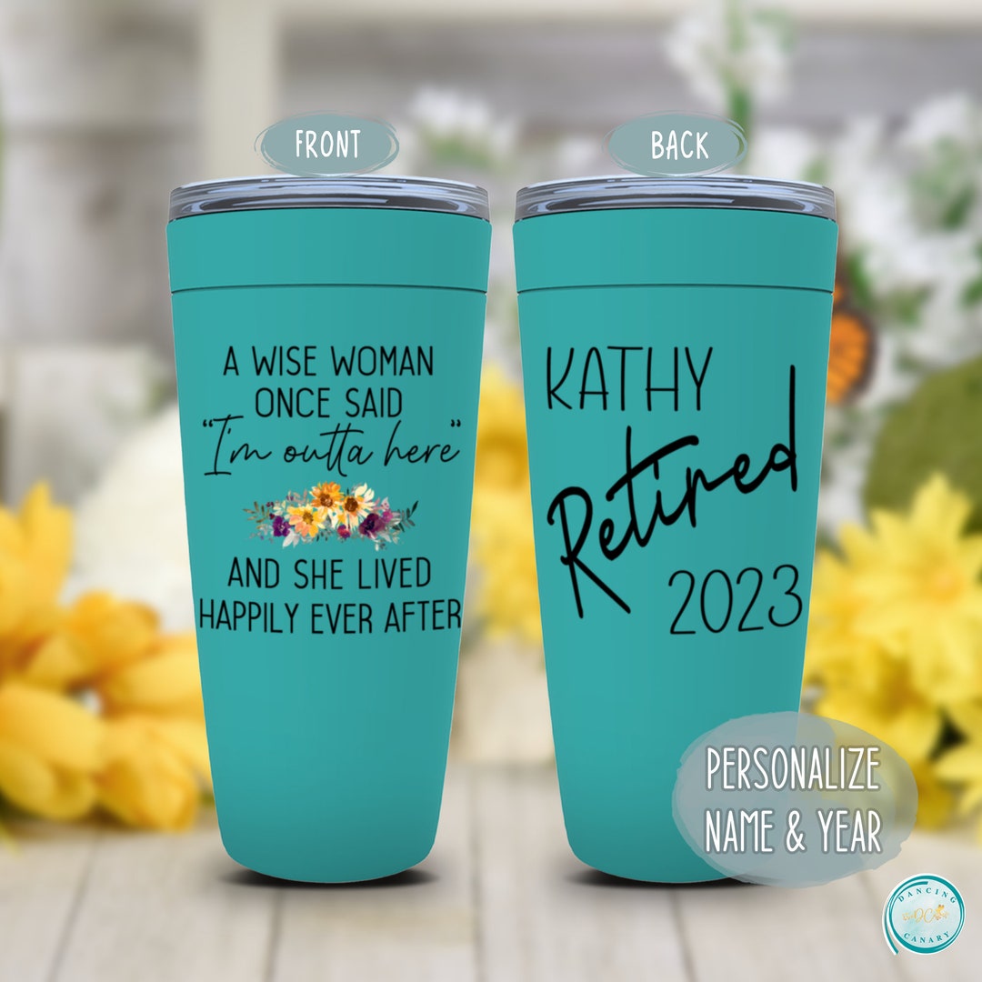 Personalized Retirement Gift for Women Coworker Funny Retirement 2023
