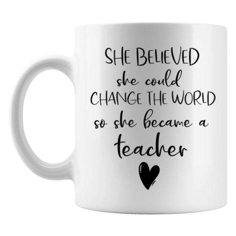 Personalized Teacher Graduation Gift for Her She Believed She Etsy